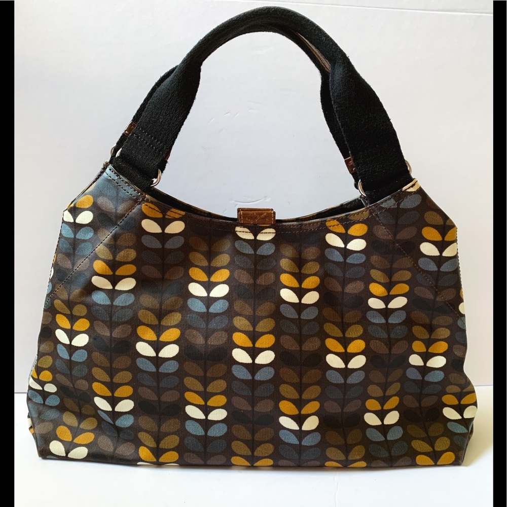 orla kiely bag shoulder tote canvas leather large